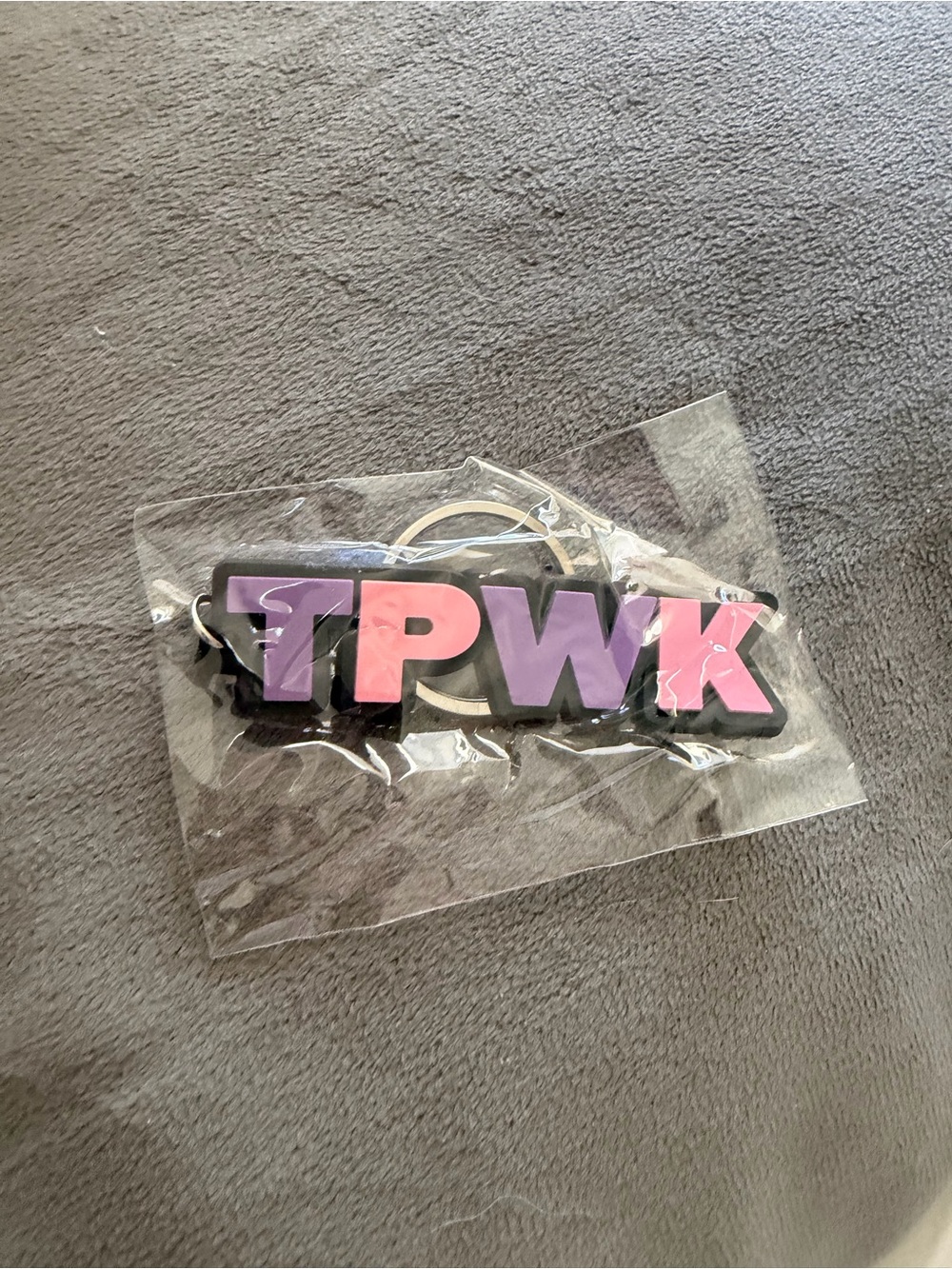 TPWK HARRY STYLES Pink & Purple Rubber Keychain - LIMITED EDITION AMSTERDAM AMEX